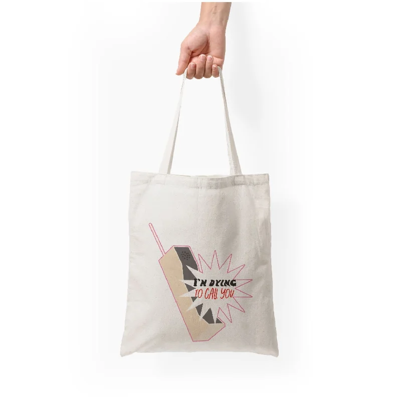 Affordable Bags For Budget Shoppers I'm Dying To Call You - Scream Tote Bag Stylish Totes With Special Discounts
