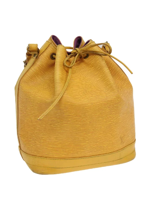 Senior Travelers Epi Noe Shoulder Bag Monogram Canvas LV Authentic Trendy Purses At Exclusive Promotional Rates