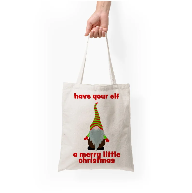 Fashionista Favorites Have Your Elf A Merry Little Christmas Tote Bag Limited-Stock Bag Clearance – Grab Your Favorite Now