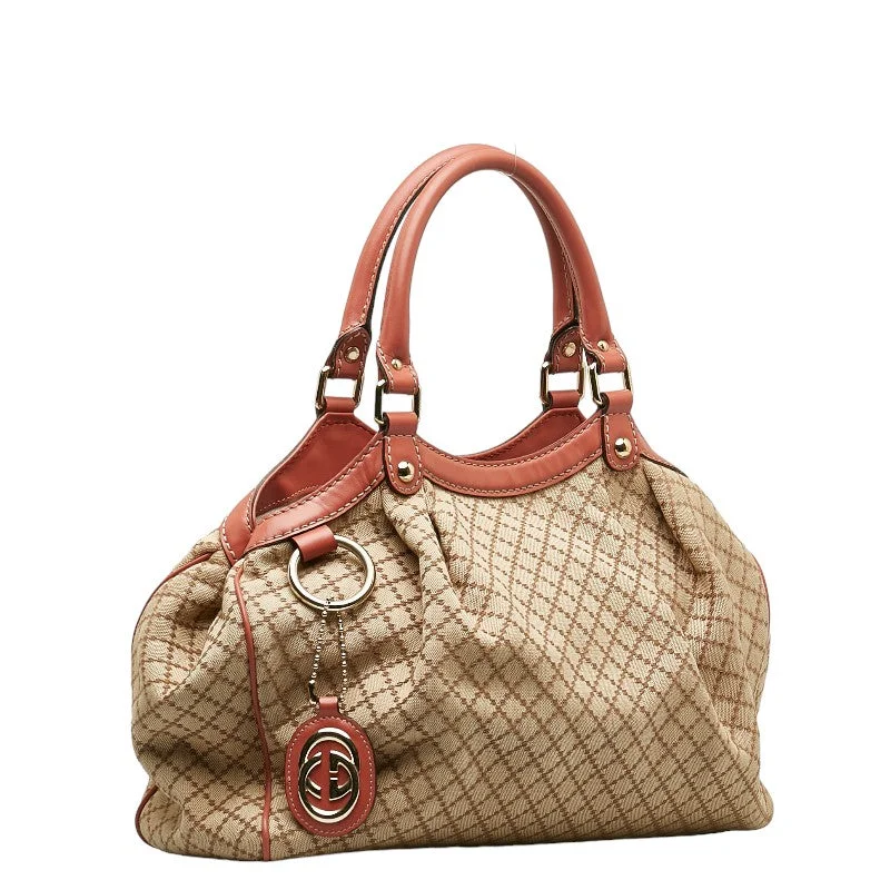 Gucci Diamond Suki handbag bag 211944 Beige pink canvas leather ladies Gucci Ginxi] Unmissable Deals On High-Quality Designer Bags