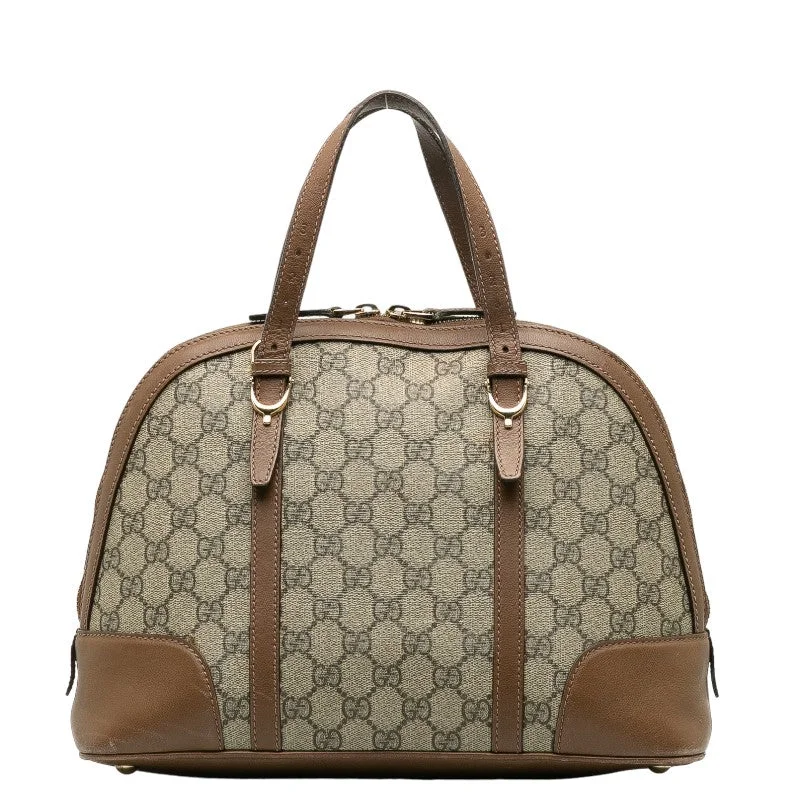 GUCCI Supreme Handbag in Monogram 309617 Brown Beige Stylish And Durable Handbags At Great Value