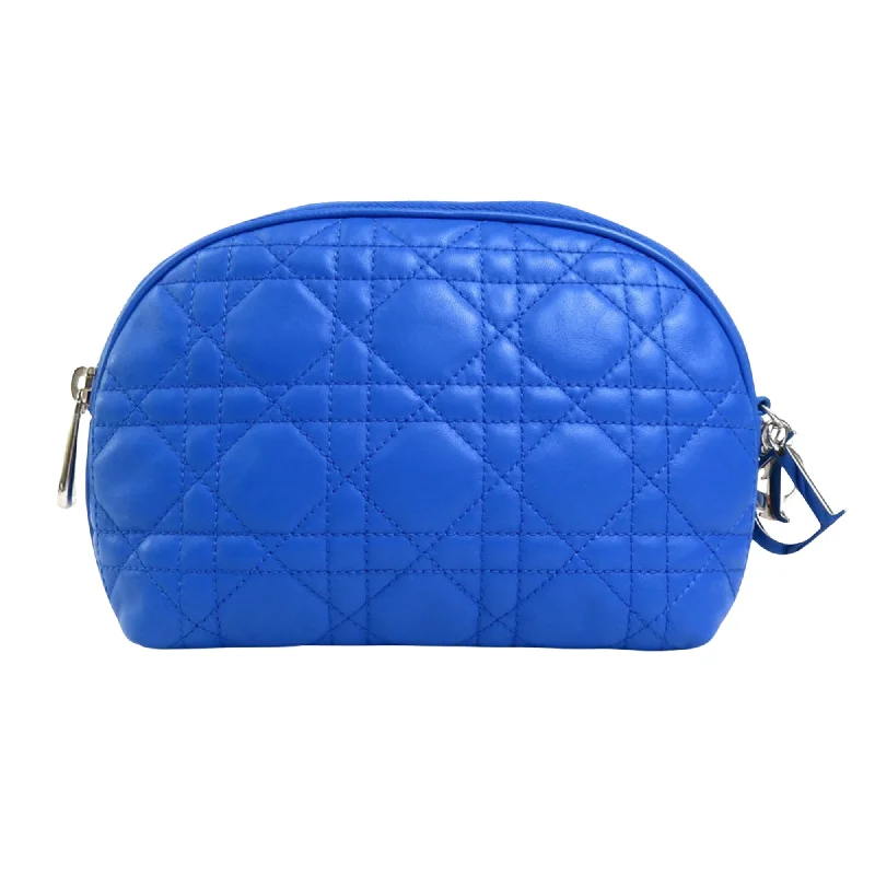Dior Lady Dior  Leather Clutch Bag (Pre-Owned) Sleek And Stylish Handbags At Lower Prices