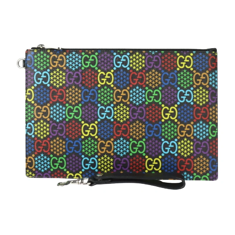 Gucci Psychedelic  Canvas Clutch Bag (Pre-Owned) Premium Quality Bags At Affordable Prices