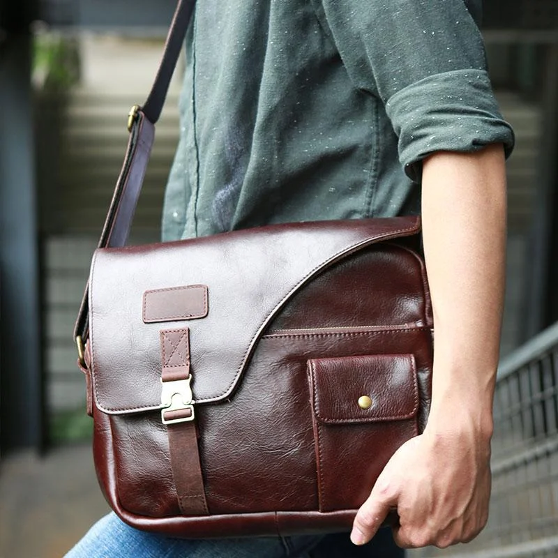 Cool Leather Mens Large Messenger Bags Shoulder Bag for men Affordable Elegance, Grab Yours Now