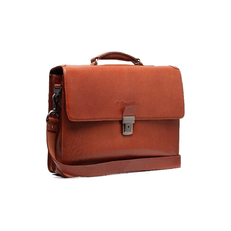 Leather Laptop Bag Cognac Salvatore Elegant Totes At Limited-Time Prices