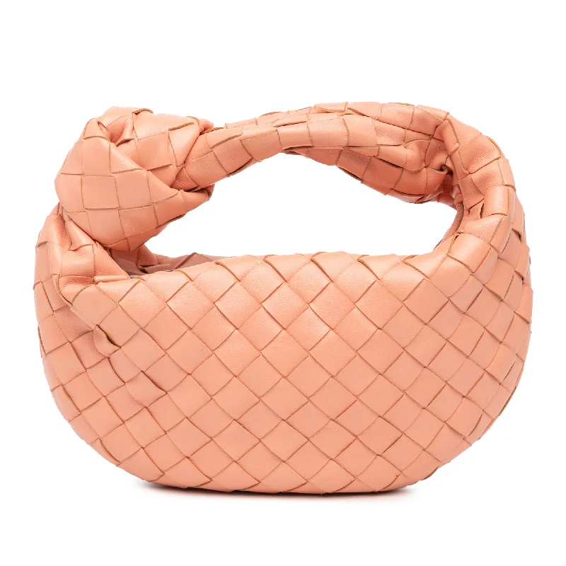Pink Bottega Veneta Mini Nappa Intrecciato Jodie Handbag Premium Bags At Special Prices
