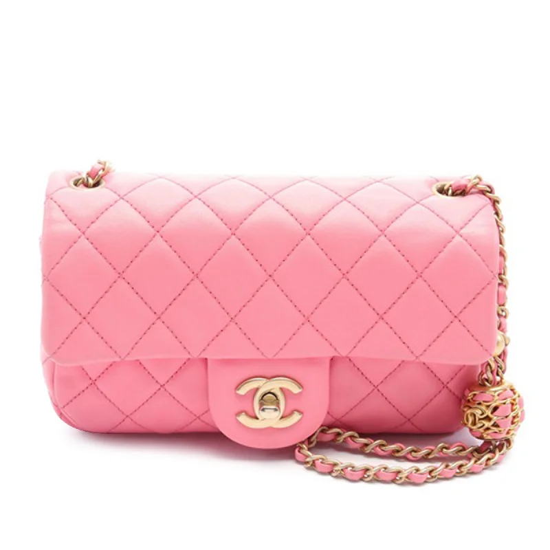 Pink Chanel Mini Rectangular Lambskin Pearl Crush Flap Crossbody Bag Upgrade Your Look With Fashionable Bags