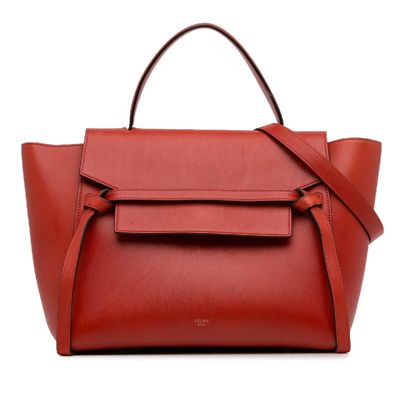 Red Celine Mini Belt Bag Satchel Trendy And Classic Bags Now At Unbeatable Discounts