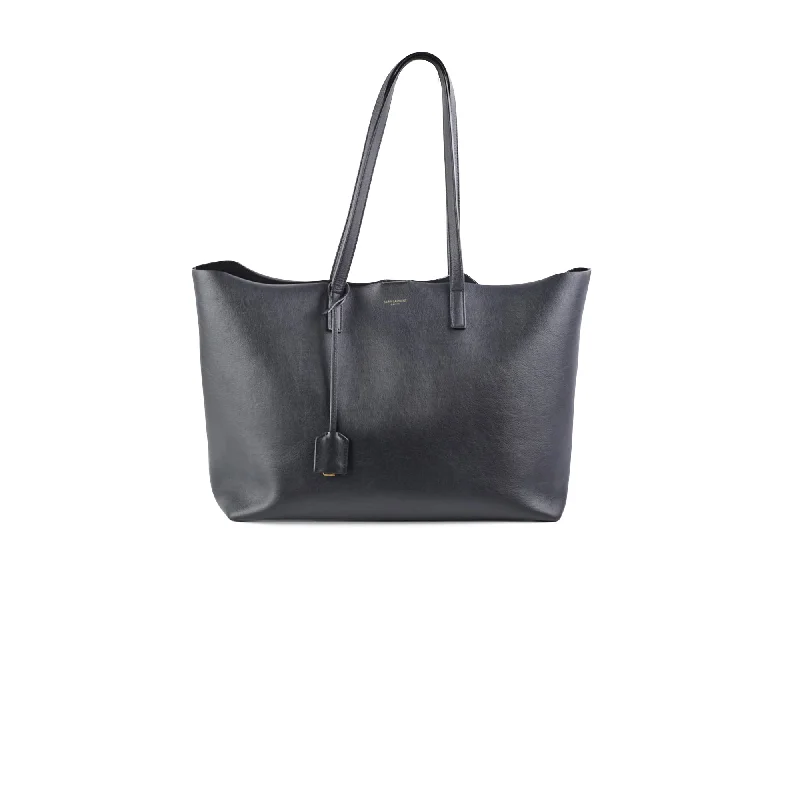 On-Trend Fashion Offers Saint Laurent East West Black Leather Shopping Shoulder Tote Chic Shoulder Bags At Promotional Rates