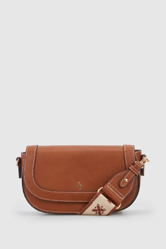 Fresh Fashion Discounts Webbing Strap Flapover Bag Limited-Stock Handbag Sale For A Stylish Look