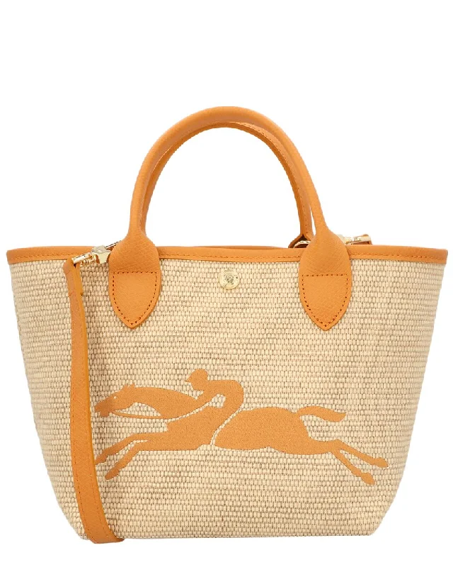 Elegant Style Longchamp Le Panier Pliage Small Canvas Basket Bag Stylish Handbags At Unbeatable Discounts