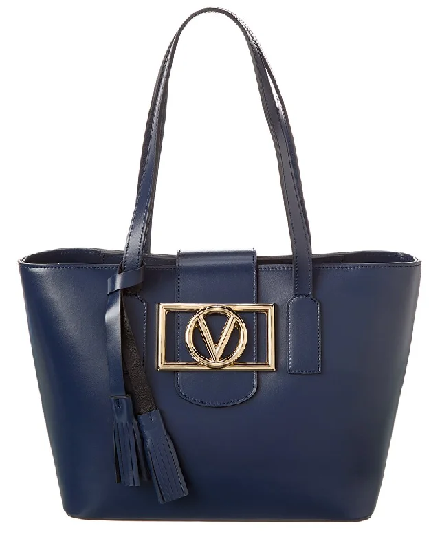 Chic Style Discounts Valentino by Mario Valentino Delphine Leather Tote Must-Have Bags With Big Savings